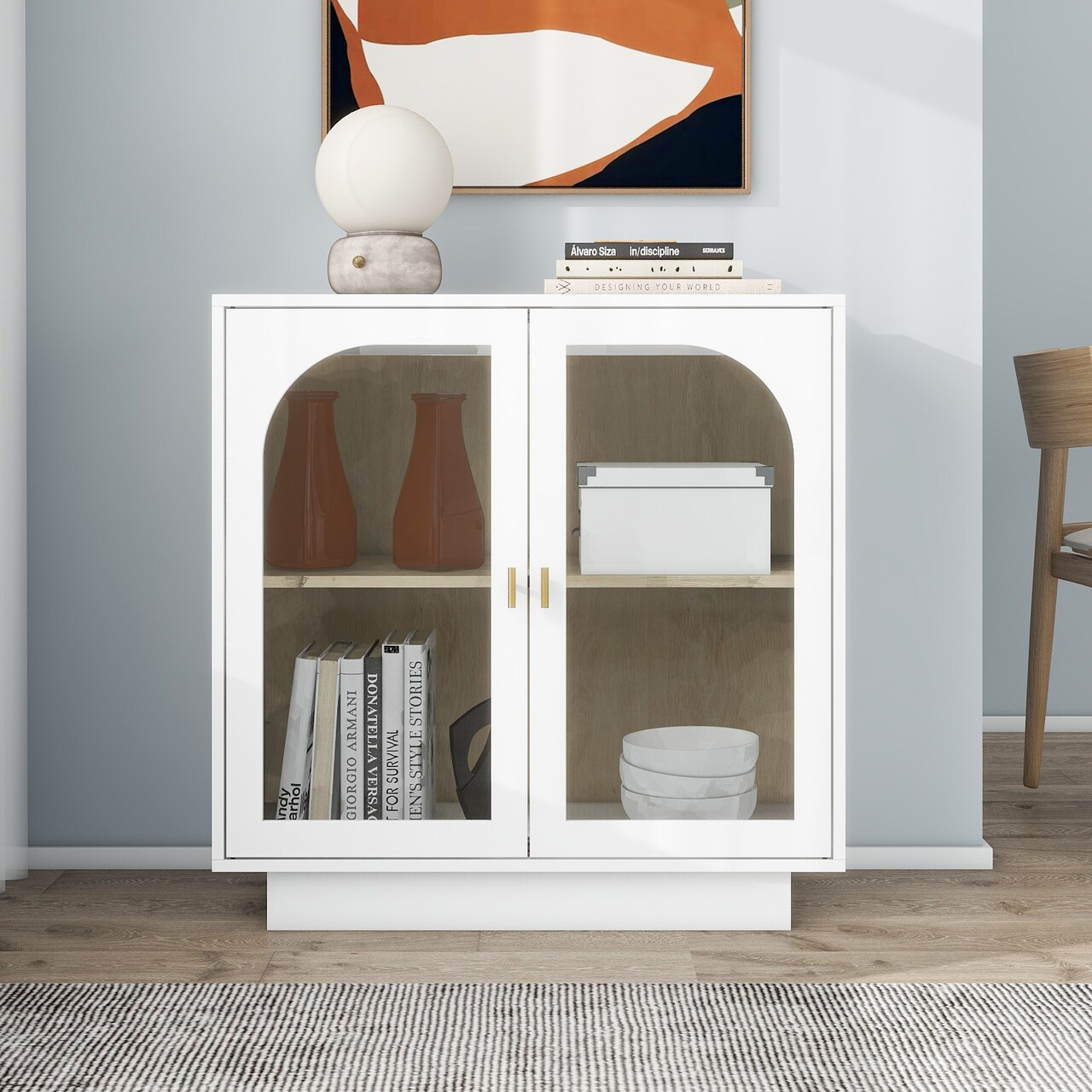 Durable Storage Cabinet with Acrylic Door | Organize in Style